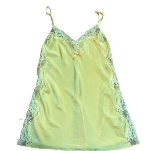 Shirley's of Hollywood Vintage Y2K Yellow Babydoll Slip